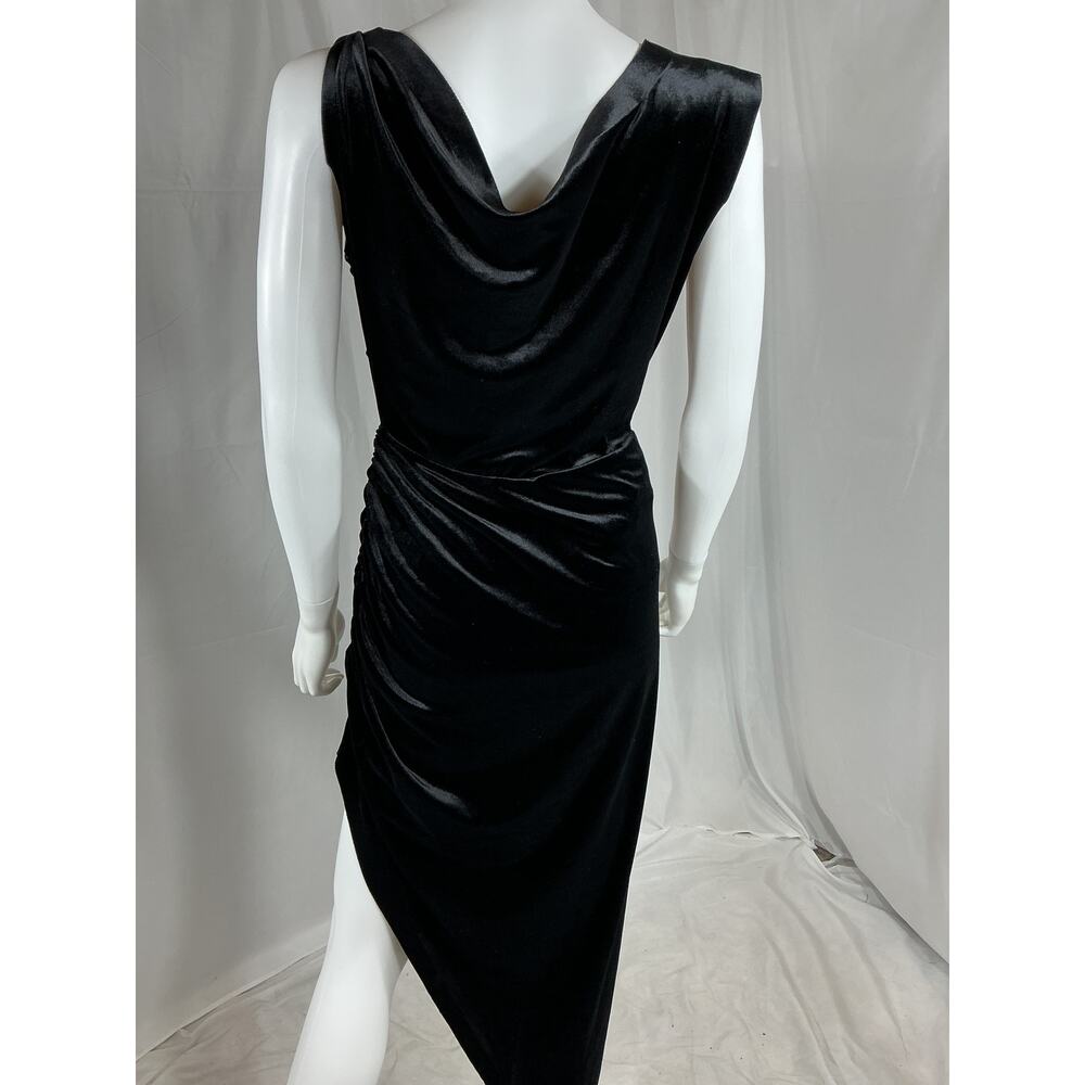 Norma Kamali Black Asymmetrical Dress - Picture 3 of 4